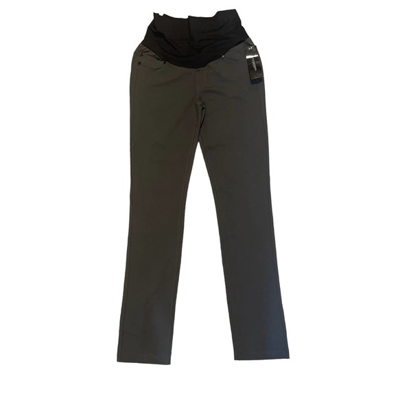 NWT Womens Liverpool Gray Stretchy Maternity‎ Jegging Pants sz 4/27 - Picture 1 of 5